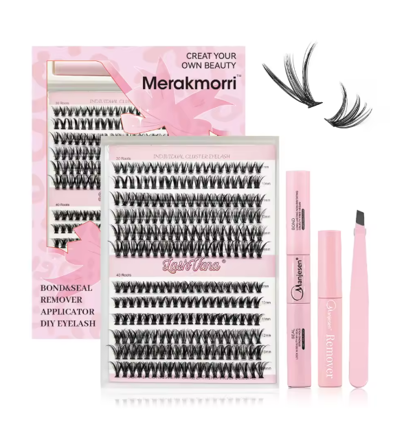 DIY Eyelash Cluster Kit – Natural Look Lash Extensions at Home