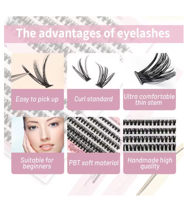 DIY Eyelash Cluster Kit – Natural Look Lash Extensions at Home