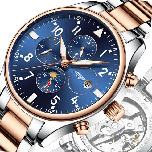 Men’s Automatic Mechanical Watch – Stainless Steel Belt