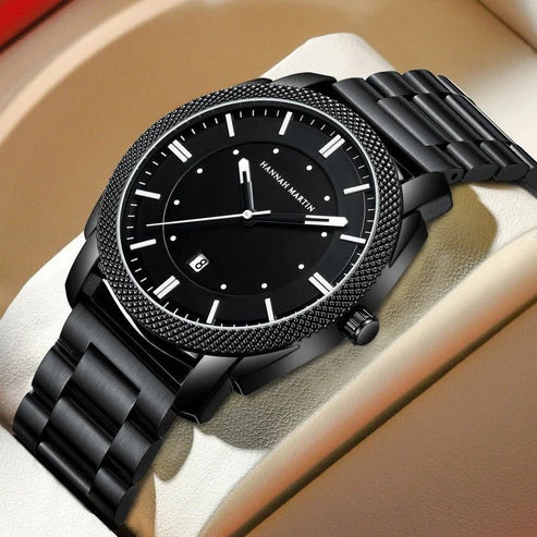 Men’s Stainless Steel Waterproof Watch – Classic Analog Design, Durable & Stylish Timepiece