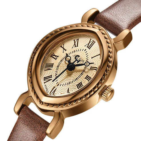 Women's Oval Belt Quartz Watch – Waterproof Compact Elegant Fashion Timepiece
