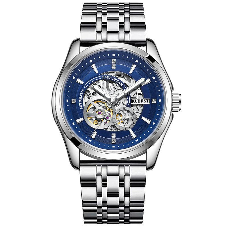 Men’s Strong Luminous Automatic Mechanical Watch – Waterproof, Self-Winding, Stainless Steel Case