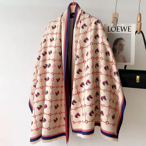 Mid-Length Scarf – Soft Cashmere-Like Feel & Winter Warmth