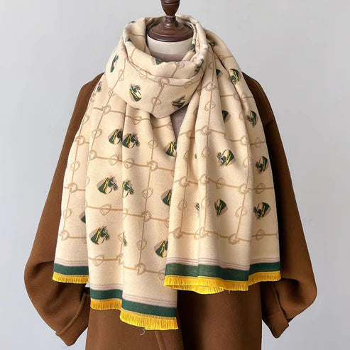 Mid-Length Scarf – Soft Cashmere-Like Feel & Winter Warmth