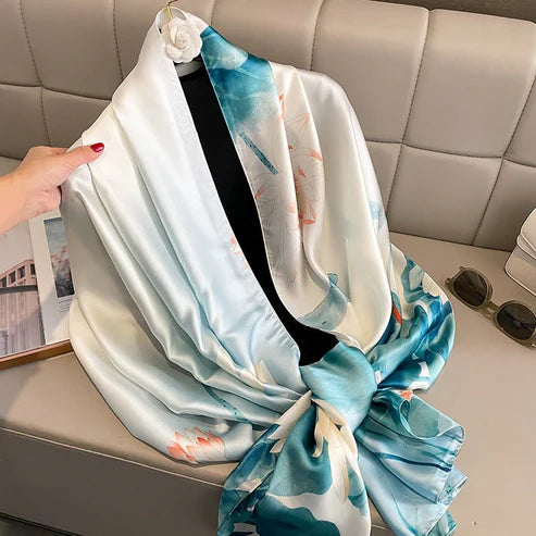 Lightweight Warm Scarf & Air Conditioning Shawl – Spring/Autumn Wrap or Beach Towel