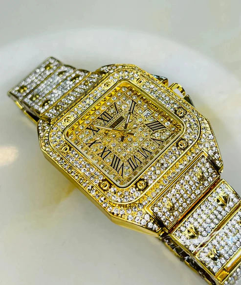 Women’s Gold Wrist Watch – Elegant Quartz Movement, Stainless Steel Band, Luxury Fashion Timepiece