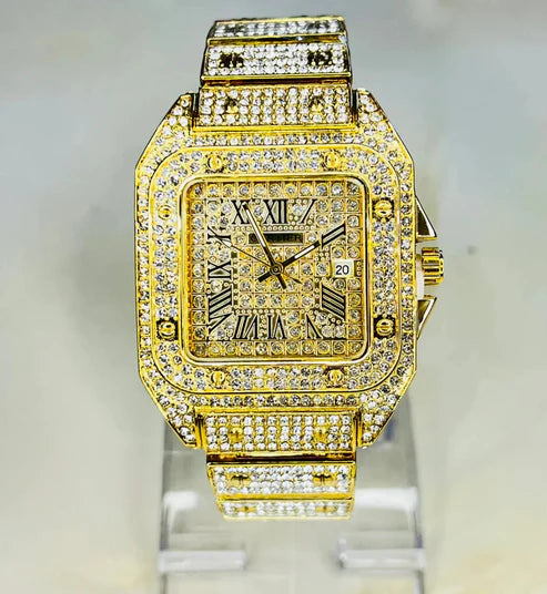 Women’s Gold Wrist Watch – Elegant Quartz Movement, Stainless Steel Band, Luxury Fashion Timepiece