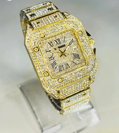 Women’s Gold Wrist Watch – Elegant Quartz Movement, Stainless Steel Band, Luxury Fashion Timepiece