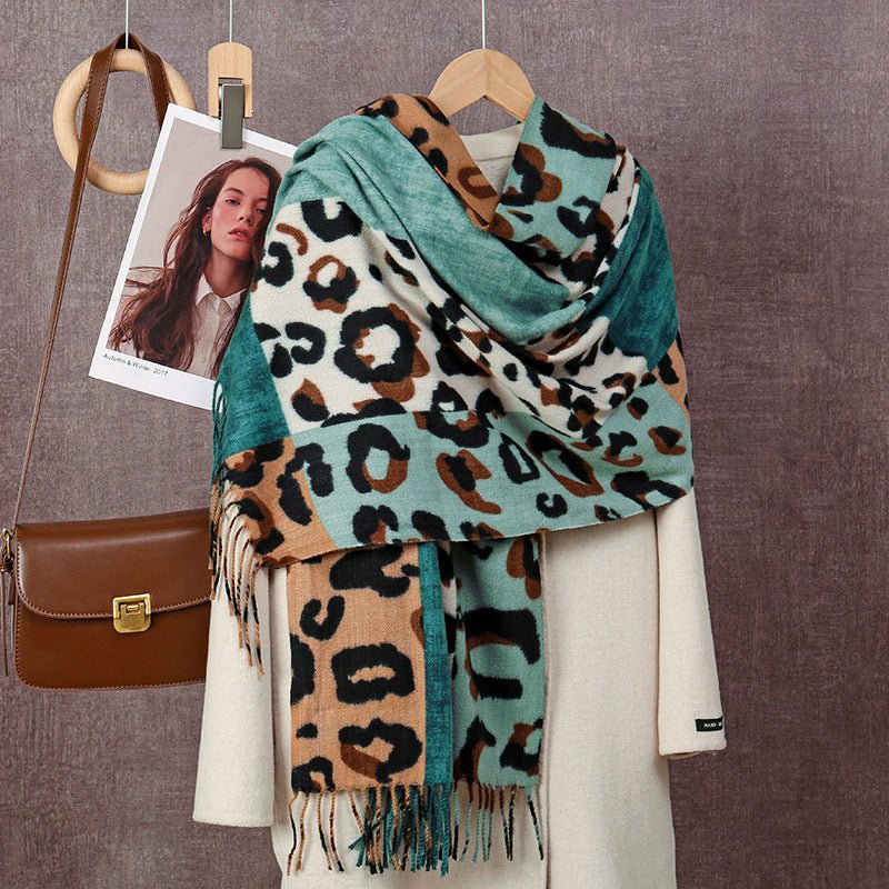 Women's Soft Cashmere Feel Scarf – Reversible Printed Wrap Shawl